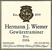 Hermann Wiemer 2006 Dry Gewurtztraminer